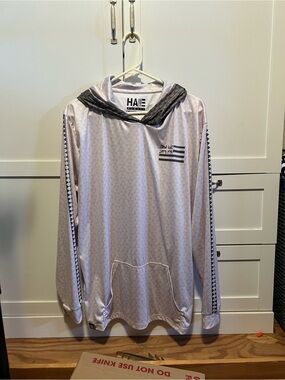 Hae Hawaii IWA TRIANGLES HOODED LONG SLEEVE DRIFIT SANDY